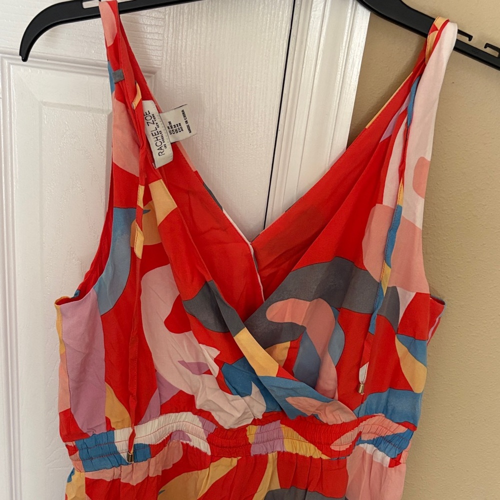 Anthropologie Multicolor Abstract Maxi Dress